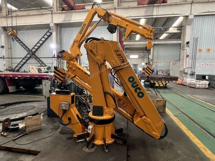 0.8T7M Knuckle & Telescopic Boom Compact Crane